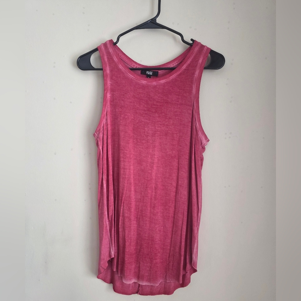 NWT PAIGE Georgina Vintage Rose Plum Tank Top - Size Small